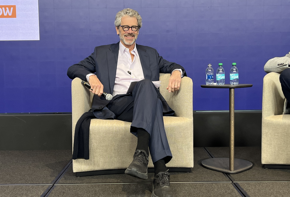 Empire State Realty Trust CEO Tony Malkin onstage at Bisnow's 2025 New York City State of the Market event.
