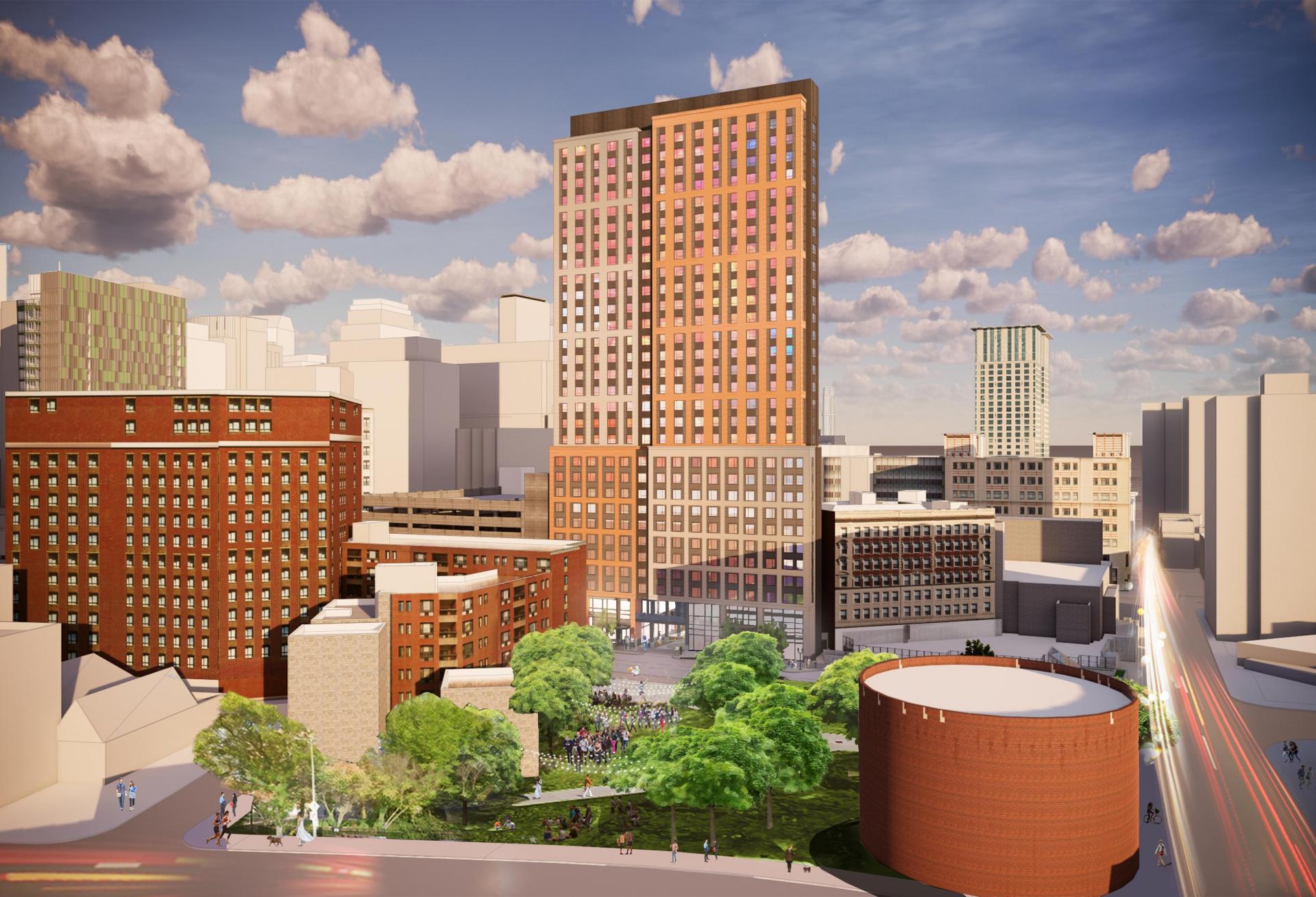 As Winthrop Center Rises, Its Companion Affordable Housing Tower Stalls