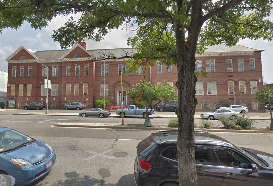 The Grimke School as it appeared in 2018. Following redevelopment, the site will feature a 30-unit condo building and 38-unit multifamily building.