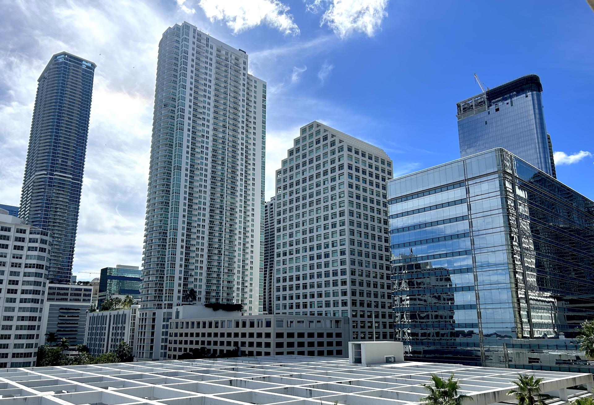 Brickell Office Towers 830 Brickell in Background October 2023