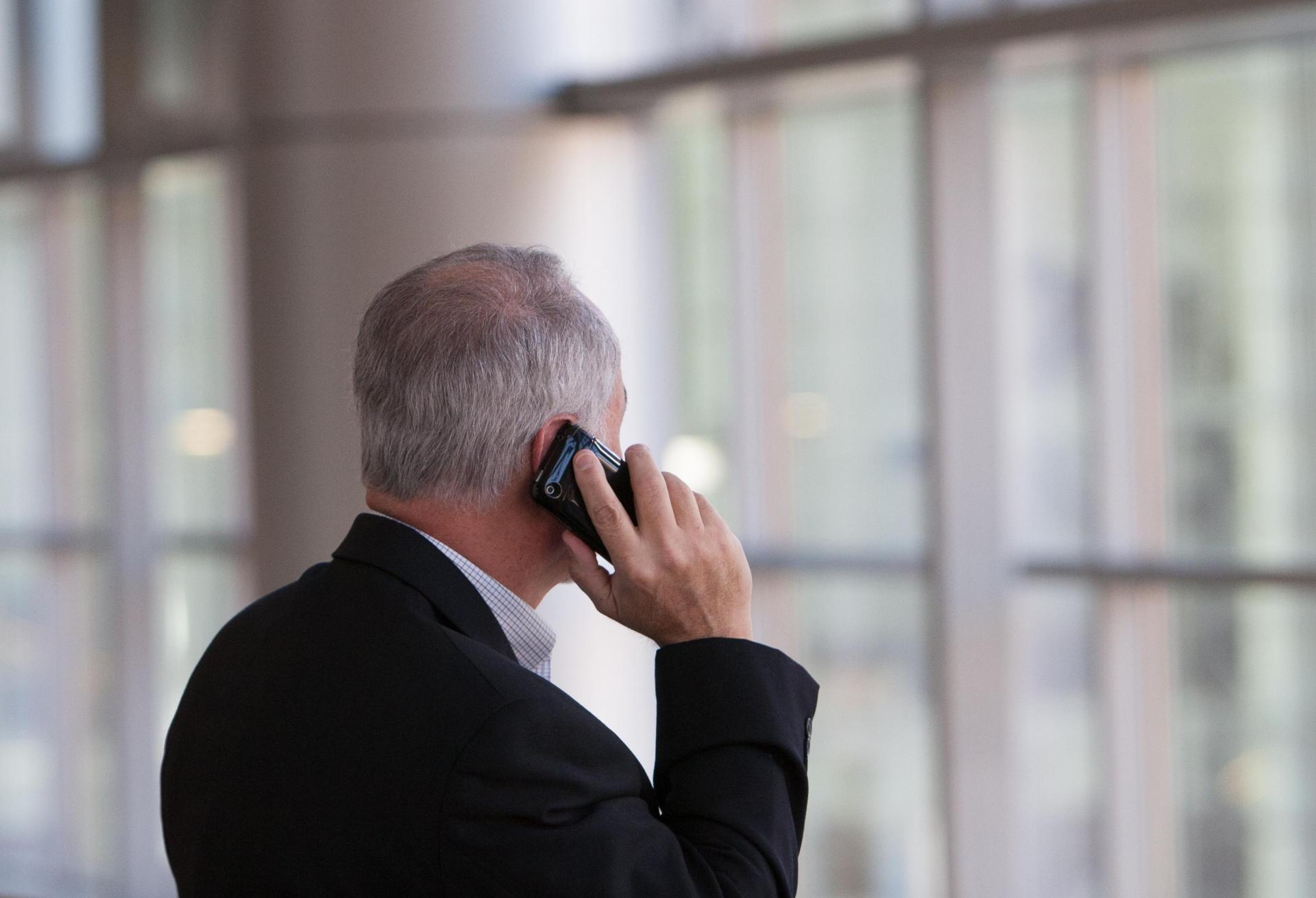 Man on phone 