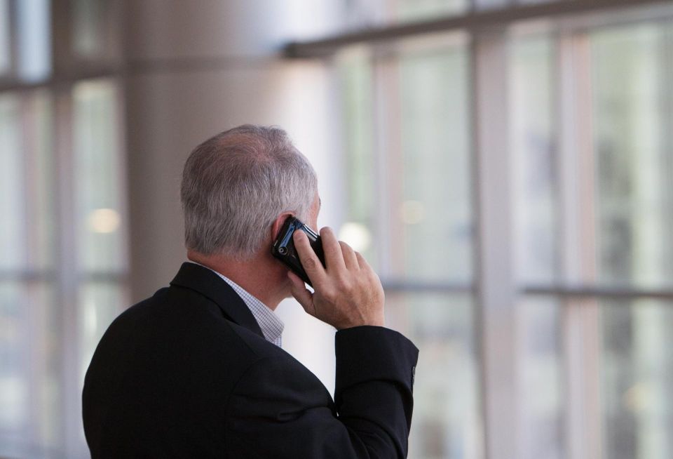 Man on phone 