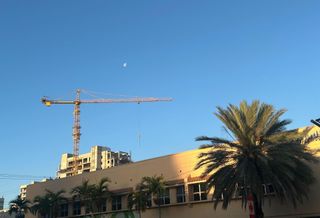 Construction - Crane in Coral Gables, South Florida