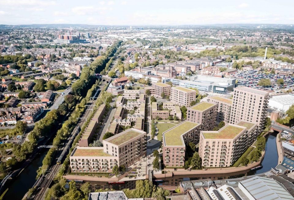 Plans to build more than 750 new homes on a derelict site on Birmingham’s Main Line Canal have been submitted to Birmingham City Council. Joint venture partners Galliard Homes and Apsley House Capital are proposing a residential-led, mixed-use scheme of 756 new homes and more than 10,000 sq ft of commercial space at the Soho Loop site.