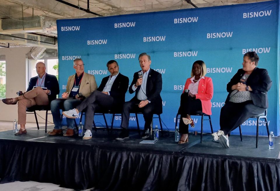 A panel at Bisnow's DFW State of the Market event.
