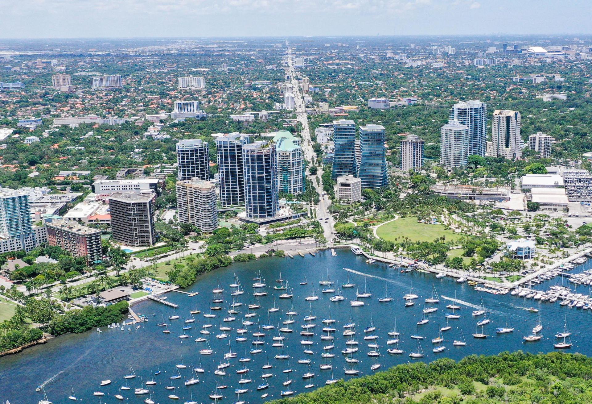 Coconut Grove Aerial 2019 Marina 