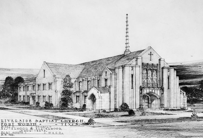 A rendering of Riverside Baptist Church