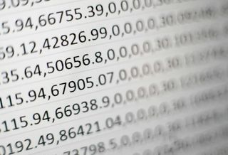Numbers lots of numbers
