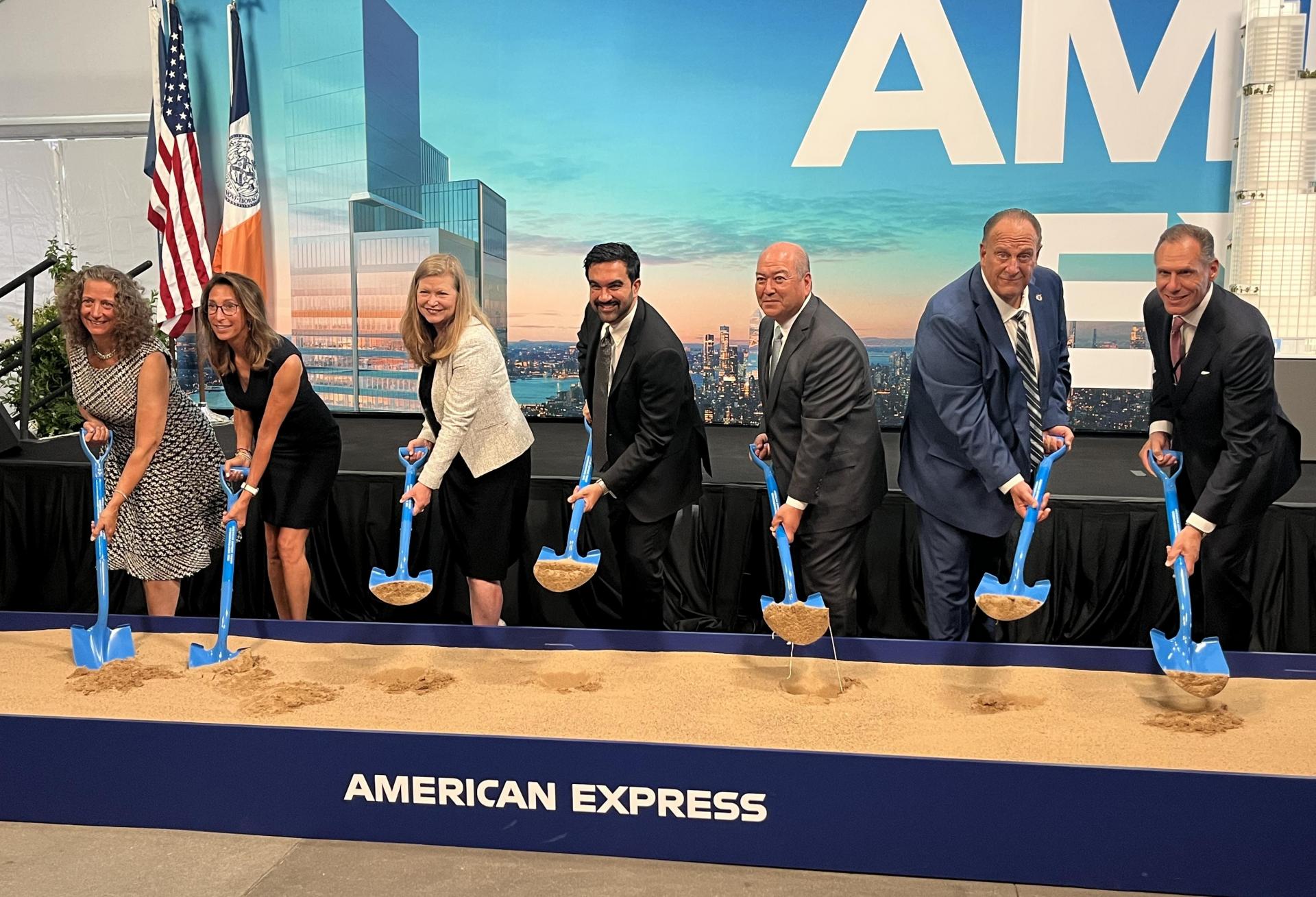 Executives from the Port Authority of New York and New Jersey, Silverstein Properties and the Building and Trades Council celebrated the 2 World Trade Center groundbreaking Thursday morning with NYC Mayor Zohran Mamdani.