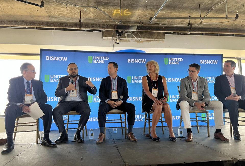Lerch, Early & Brewer's Steve Robins, Tishman Speyer's Mustafa Popal, Chevy Chase Land Co.'s John Ziegenhein, Urban Atlantic's Vicki Davis, Federal Realty's Geoff Sharpe and Donohoe Cos.' Jad Donohoe.