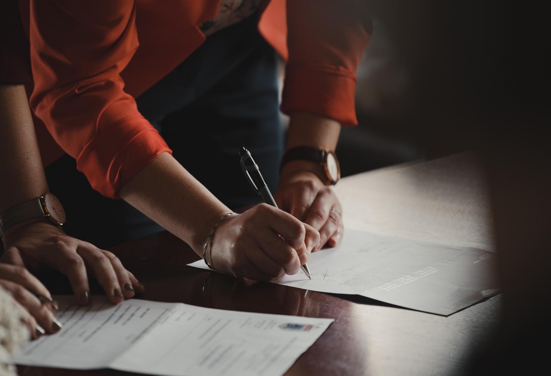 Sign the document