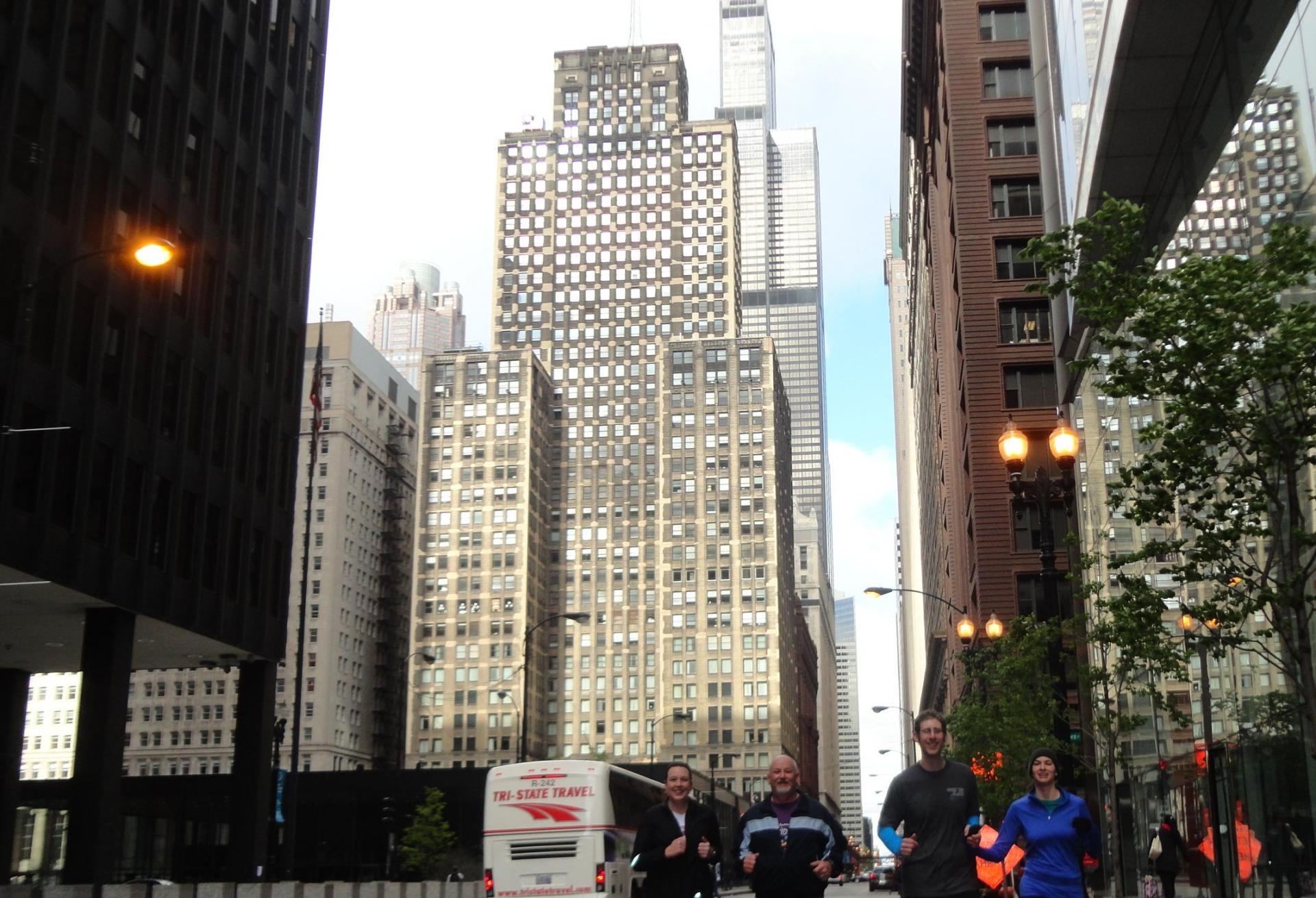 External view of the Clarks Adams Building in Chicago.