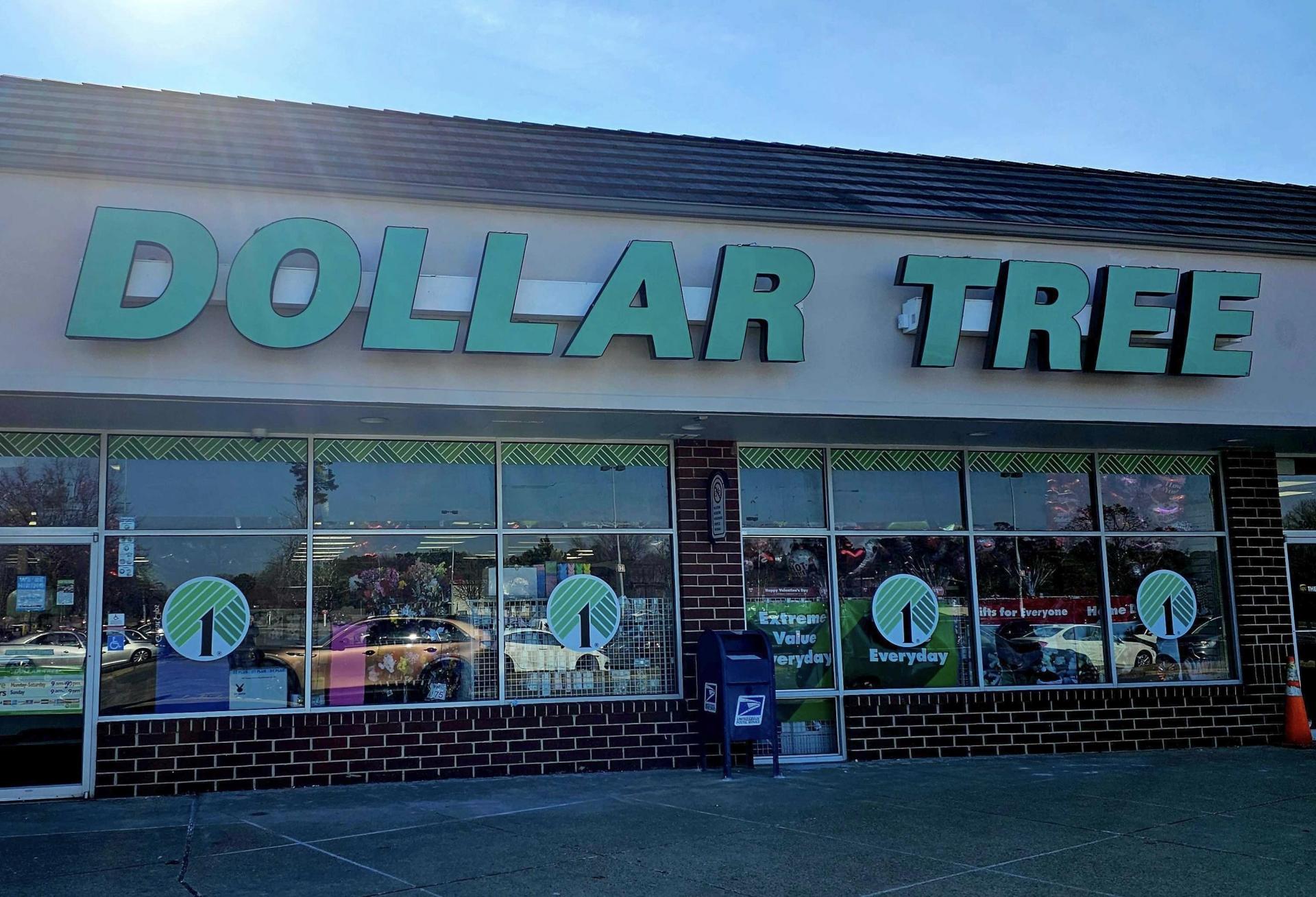 Exterior of the Dollar Tree location in Tabb, Virginia.