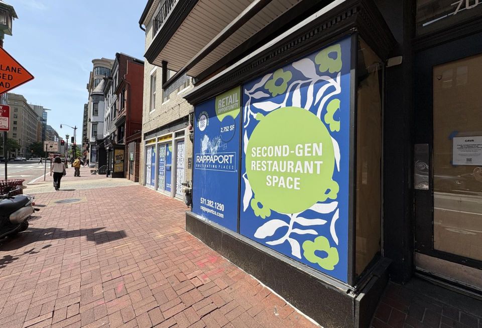 A vacant restaurant space in D.C.'s Chinatown neighborhood.