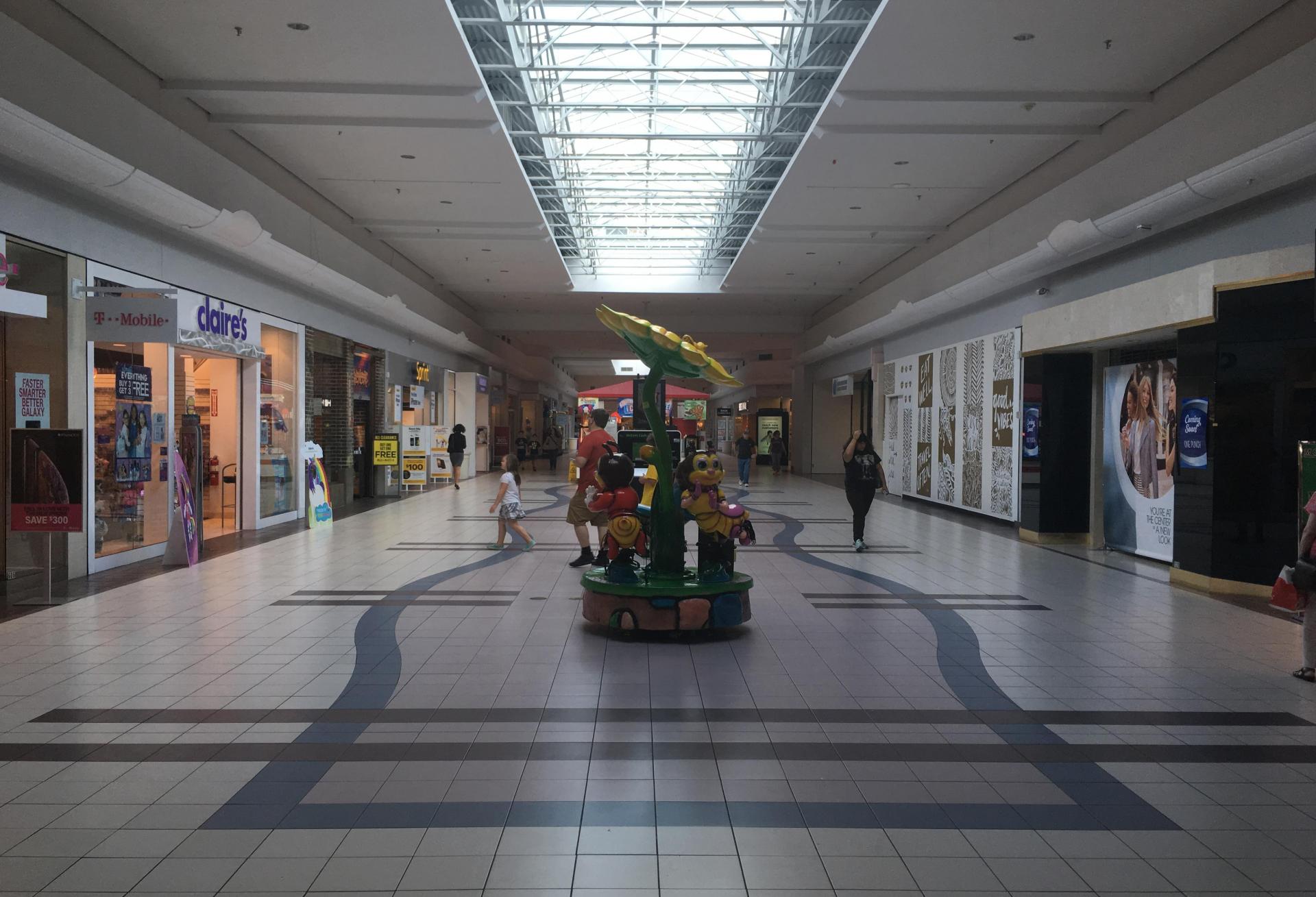 The interior of the Neshaminy Mall in Bensalem, PA.