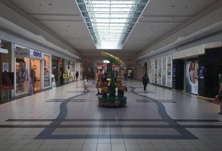 The interior of the Neshaminy Mall in Bensalem, PA.