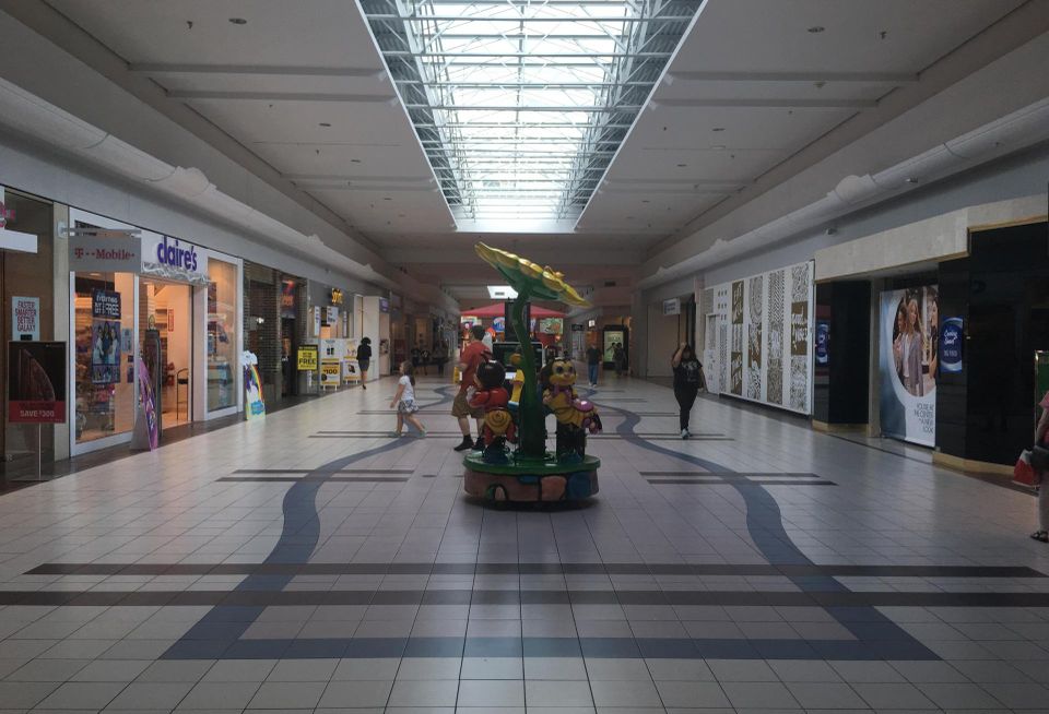 The interior of the Neshaminy Mall in Bensalem, PA.