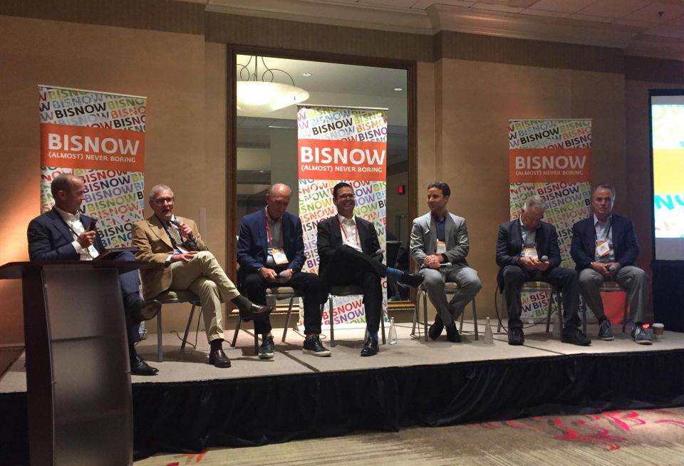 RMKB Partner John Dooling, Secretariat International Director Wayne Kalayjian, The Core Cos. President and CEO David Neale, Truebeck Construction COO Nick Pera, Lowney Architecture COO Anthony Cataldo, Borelli Investment Cos.'s Ralph Borelli and Trammell Crow Senior Vice President Don Little