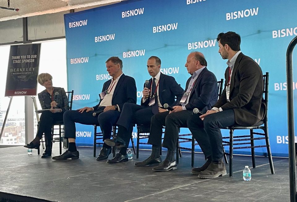 The Collaborative Cos.' Sue Hawkes, The Stubblebine Co.'s David Stubblebine, Cabot, Cabot & Forbes' Daniel Nagler, Tillman Digital Cities' Barry Goldstein and Tishman Speyer's Christopher Whittier.
