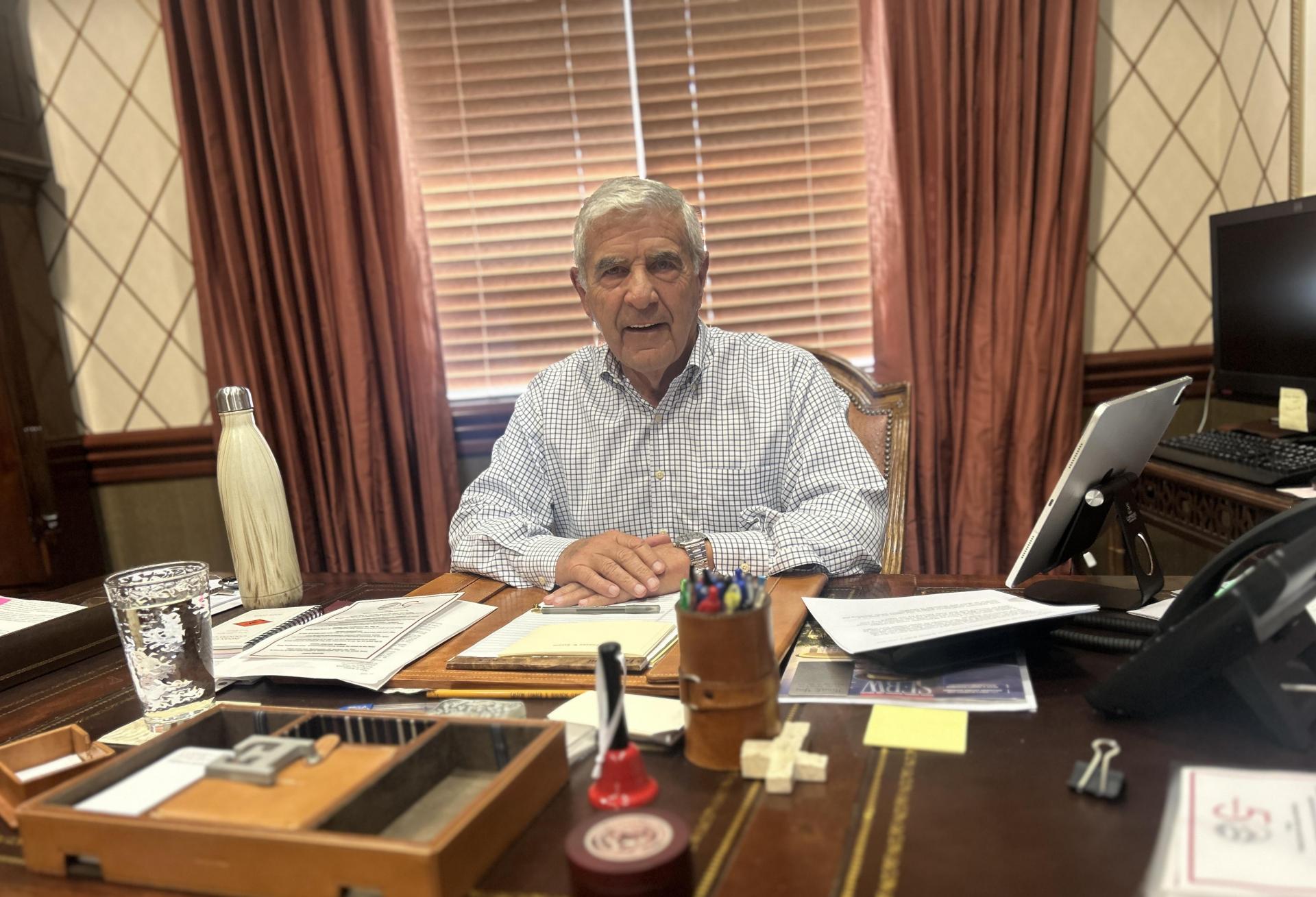Ed Easton in his office