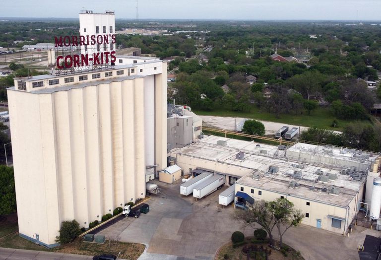 The Morrison's Corn-Kits building in Denton, Texas.
