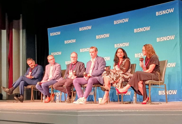 Panelists at Bisnow's DFW Architecture & Design Summit. 