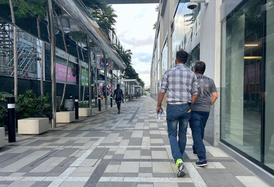 Miami Worldcenter has 300K SF of retail space, including shops that line two streets that were closed to vehicle traffic.