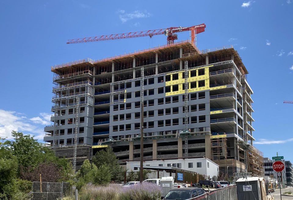 Photo of The Current under construction.