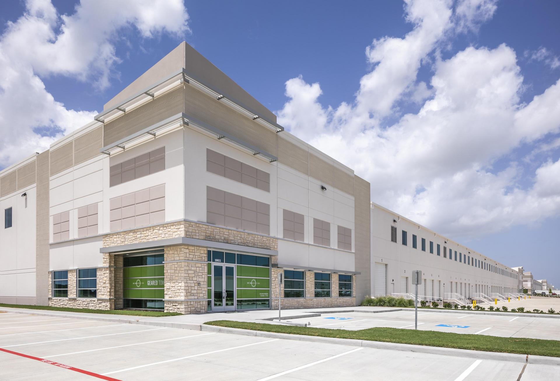 The exterior of one of the buildings at Bay Area Business Park in southeast Houston.