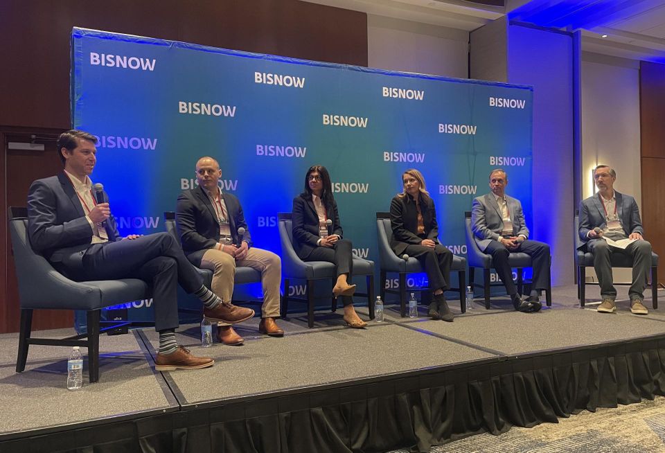 Nordblom Co.'s Todd Nordblom, Davis Cos.' Patrick Noone, CV Properties' Canan Safar, WS Development's Amy Prange, Pierce Atwood's Gareth Orsmond and Haley & Aldrich's Mark Balfe.
