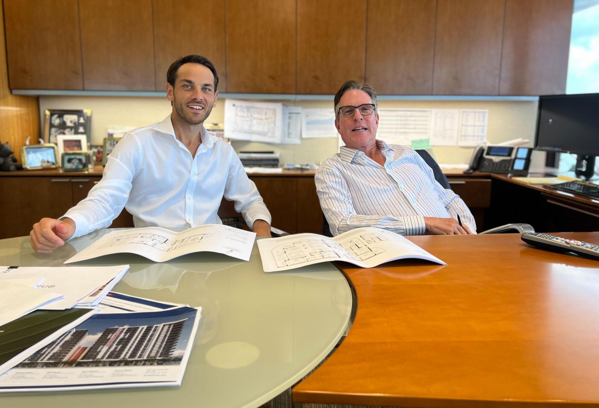 Wexford Real Estate Investors Director of Capital Markets Matija Pecotić with Wexford co-founder and President Joseph Jacobs. Wexford Real Estate Investors' Director of Capital Markets Matija Pecotić with co-founder and President Joseph Jacobs.
