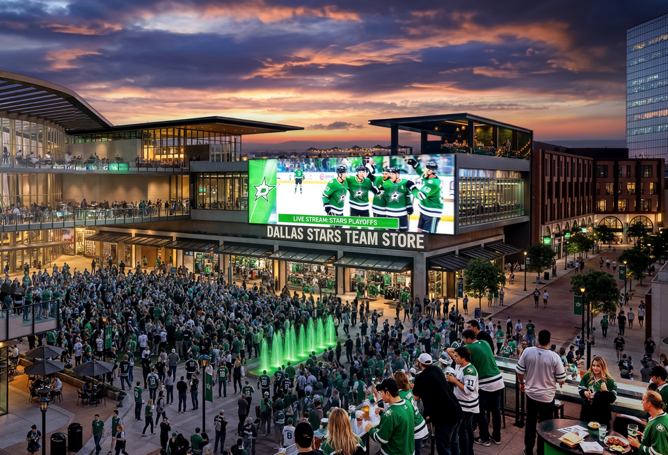 Rendering of planned redevelopment of The Shops at Willow Bend in Plano.