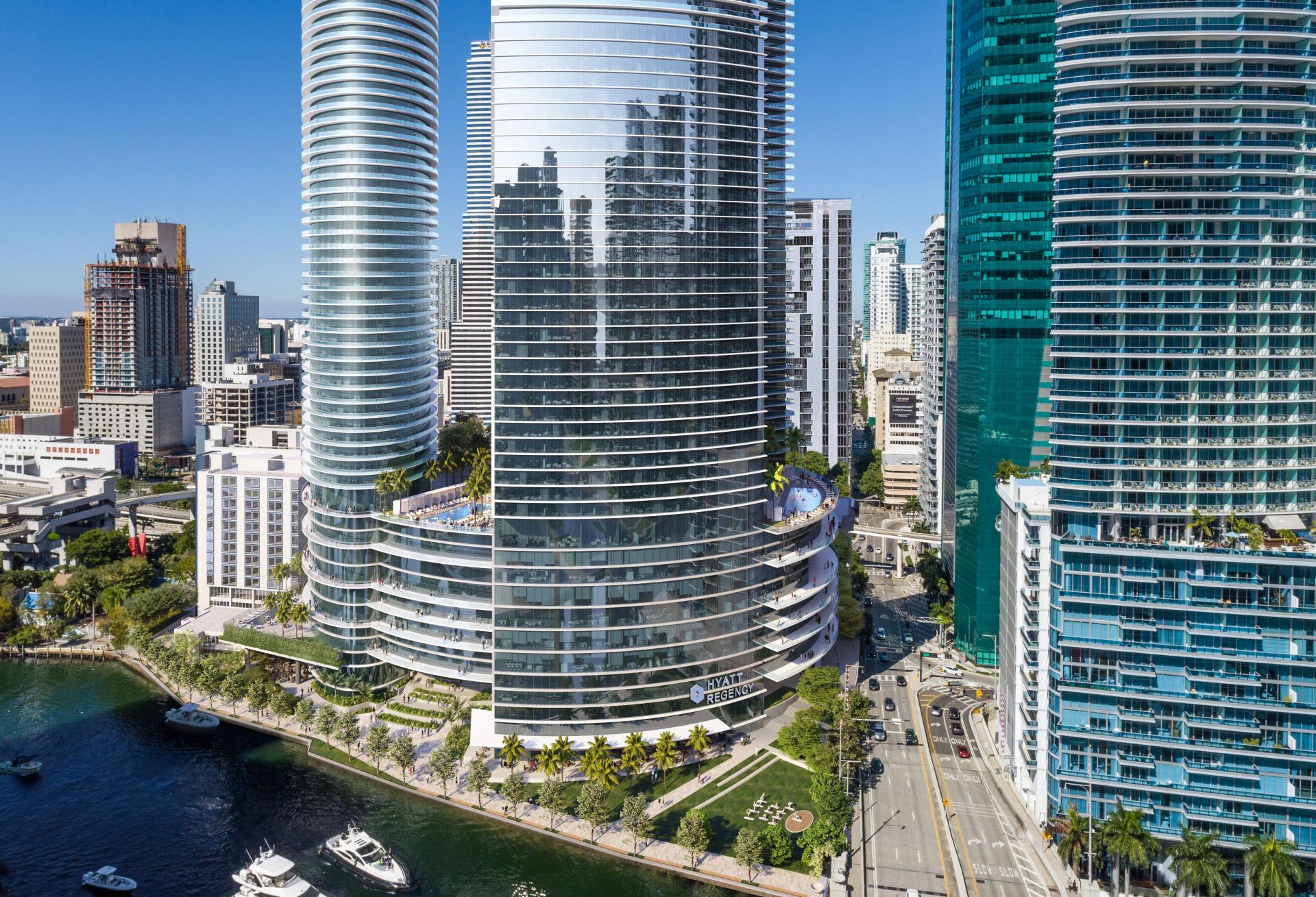 Miami Riverbridge Hyatt Gencom Redevelopment HRM Owner 400 Southeast Second Ave Downtown Miami