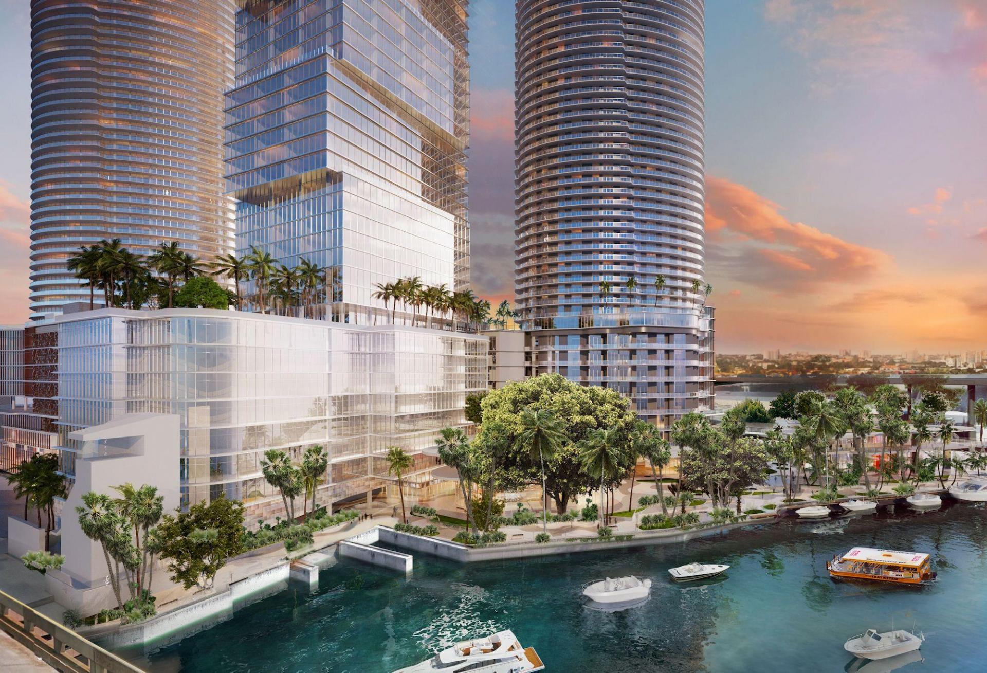 Rendering of the Chetrit Group's planned $1B River District project in Miami