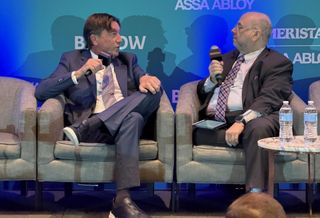Compass Datacenters CEO Chris Crosby and Loudoun County Economic Development's Buddy Rizer speaking May 13 at DICE National. 