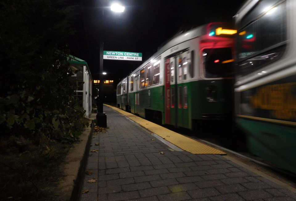 Newton Centre Green Line stop.