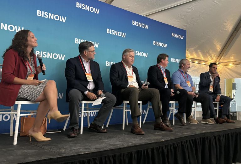 VHB's Brittany Gesner, Rode Architects' Kevin Deabler, Integrated Builders' Jay Dacey, Rhino Capital's Michael Olson, Calare Properties' William Manley and Oliver Street Capital's Michael Shunta.