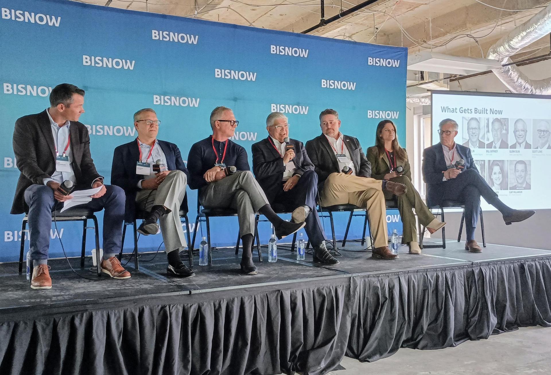 A panel at Bisnow's DFW State of the Market event.