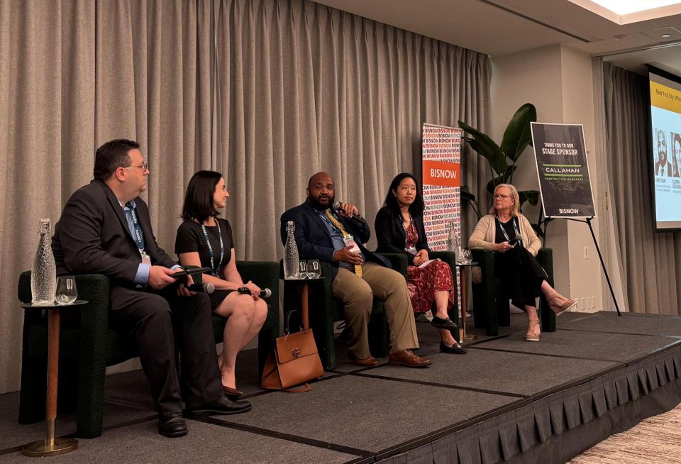 Herrick Feinstein's Brett Gottlieb, Vistria Group's Eleonora Bershadskaya, NYC Housing Preservation & Development's Ahmed Tigani, Monadnock Development's Eunice Suh, Housing Opportunities Unlimited's Susan Connelly