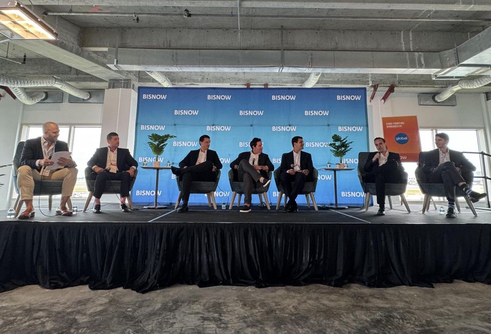 Citrin Cooperman’s Robert Zaldivar, Cymbal DLT’s Asi Cymbał, Empira Group’s Rafael Aregger, Kawa’s Jeremy Lash, Integra Investments’ Cory Yeffet, Group P6's Ignacio Diaz and Ripco’s Steven Sperandio talked about Miami’s financial landscape at the event. …. at Bisnow’s Miami State of the Market conference on Sept. 25, 2024.