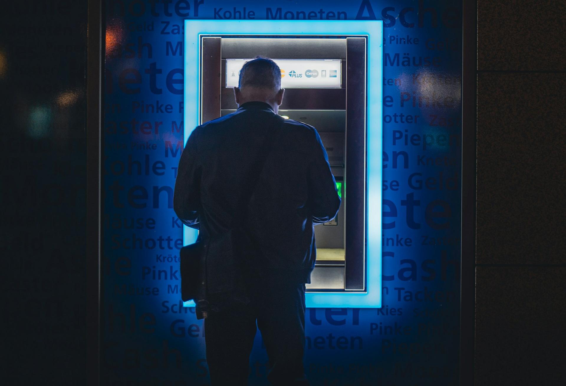 Withdrawing money