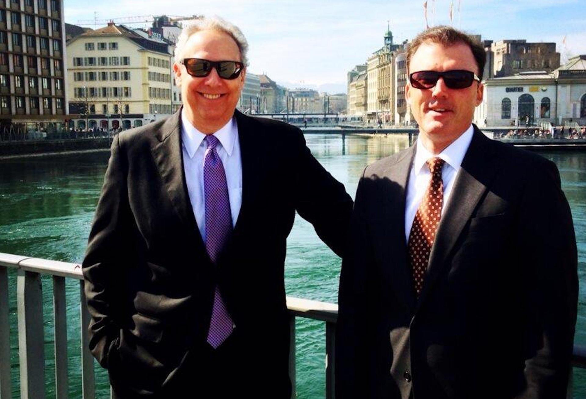 Pebblebrook CEO Jon Bortz and CFO Raymond Martz in Geneva in 2014