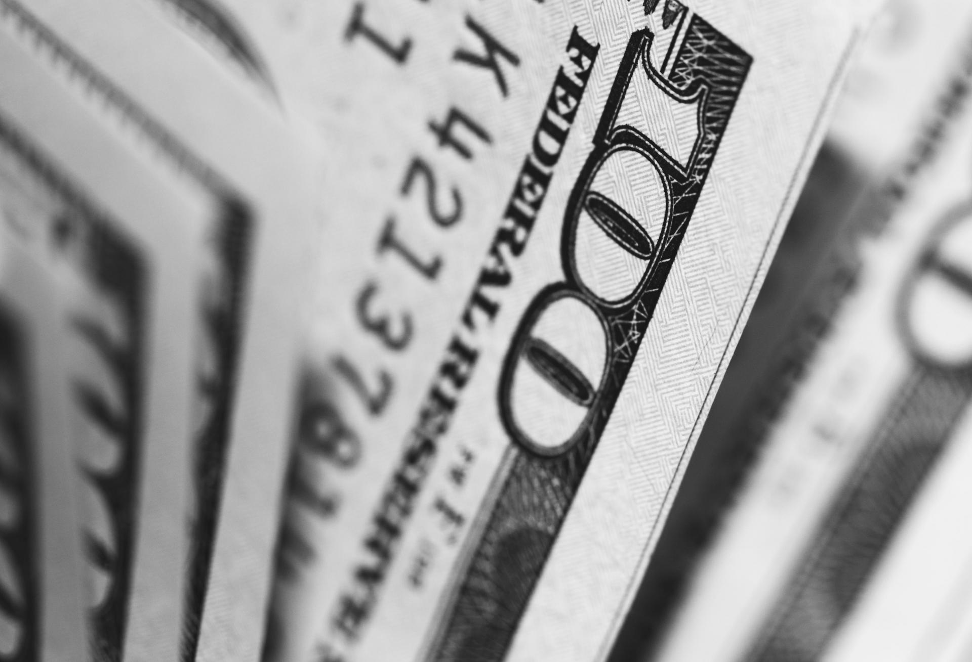 Closeup of cash.