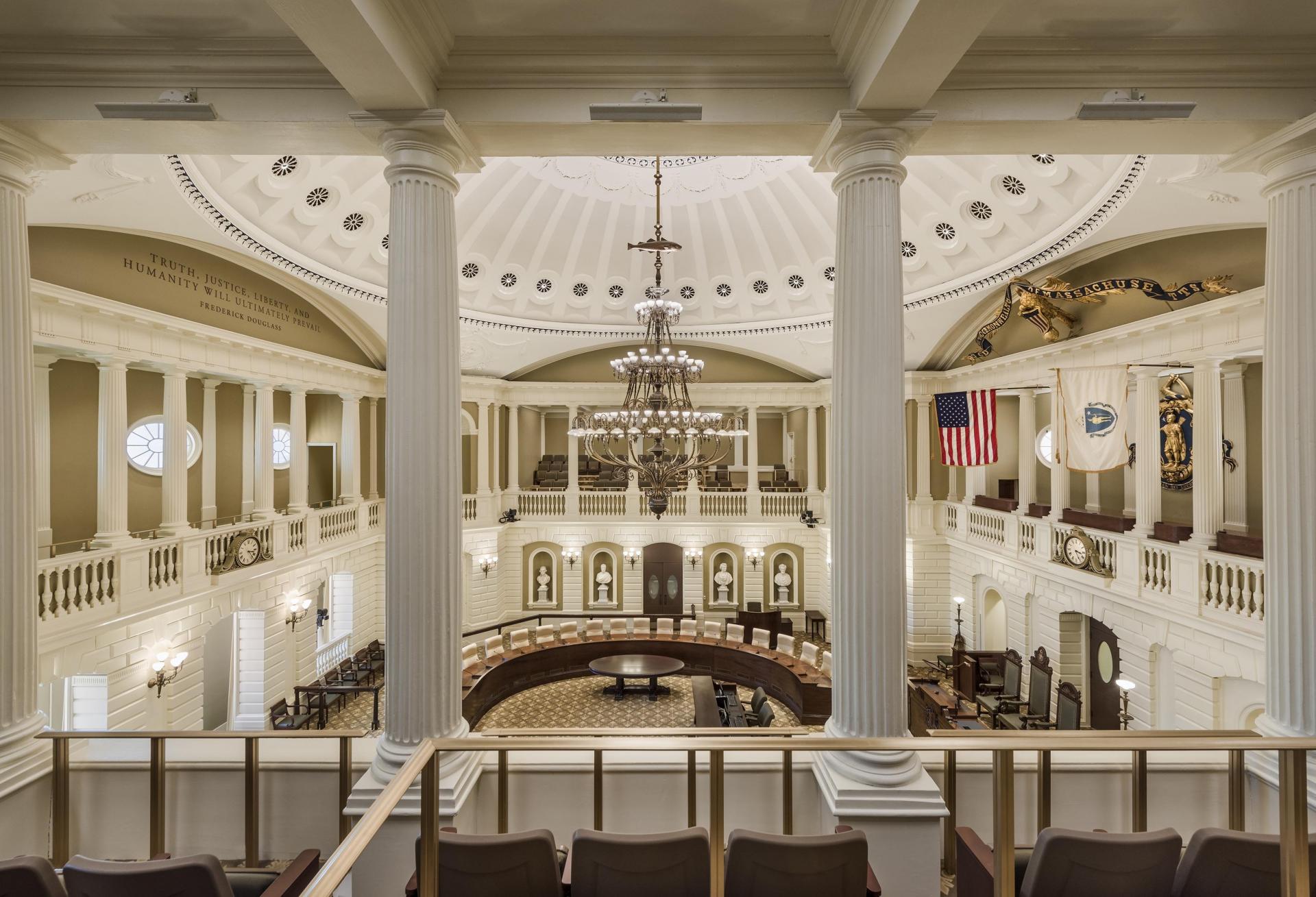 First Look: Inside The $22.6M Renovation Of The Massachusetts Senate Chamber