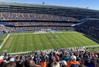 Chicago Bears versus Miami Dolphins game at Soldier Field.