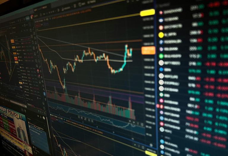 Stock ticker Screen stock chart candlestick 