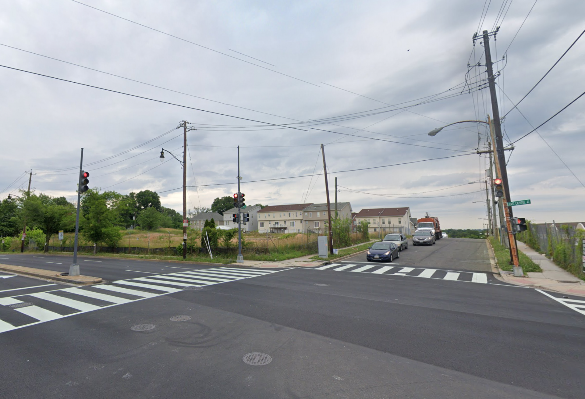 The intersection of East Capitol Street and 58th Street SE as it appeared in 2019