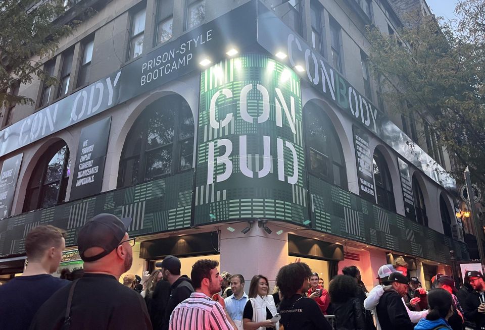 A line wrapped around the block for the grand opening of Con Bud, the 27th licensed cannabis retail dispensary to open in New York state.
