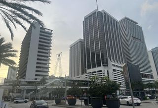 Miami buildings in the morning