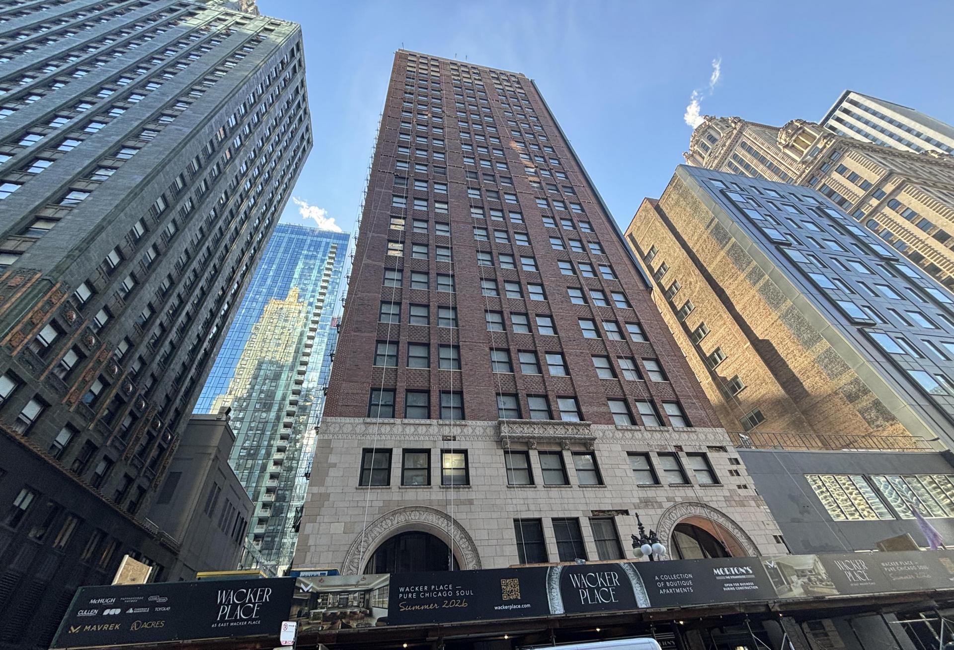 The exterior of 65 E. Wacker Place.